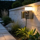 Brilagi Spoljašnja zidna lampa sa SCHUKO utičnicom PILLAR 1xG9/11W/230V IP44 siva | Eponuda.com