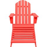 Maison Chic Vrtni Stoli - Stol za vrt Adirondack z naslonjalom za noge les jelke rdeč JS602, (21877345) | Shoptok.si