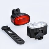 solight WN47-SET 2x led prigušiva punjiva svetla za bicikl 350mAh IP44 crvena/bela | Eponuda.com