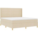  Krem Box Spring Postelja z Blazino, 180x200 cm Tkanina, (22050973) Cene