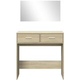  Toaletni stolić s ogledalom boja hrasta sonome 80x39x80 cm | shoptok.hr