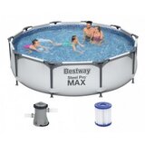 Montažni bazen bestway 305x76cm metalni sa pumpom