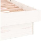  Posteljni okvir bel 140x190 cm trden les, (20906500) | Shoptok.si