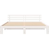  Krevetna konstrukcija Bijelo 200 x 200 cm Čvrsto borovo drvo Bijela 209 x 204 x 66 cm | Shoptok.si