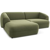 Makamii zelena žametna kotna sedežna garnitura (levi kot) moana – | Shoptok.si