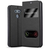 Cadorabo Ohišje, združljivo z LG G6 v črni komet - Zaščitni ovitek z magnetnim zapiranjem, stoječo funkcijo in 2 okencema za gledanje, (20561247) | Shoptok.si