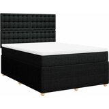  Krevet s oprugama i madracem crni 140 x 190 cm od tkanine | shoptok.hr