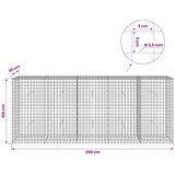  Gabion s žicom debljine 3 5 mm i mrežom 5x5 cm 250x30x100 cm - 30 cm 100 cm 250 cm | shoptok.hr