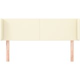  Uzglavlje s ušima krem 147x16x78/88 cm od od umjetne kože | Eponuda.com