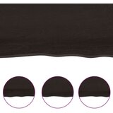  Polica tamnosiva 120 x 50 x 4 cm od obrađene hrastovine | shoptok.hr