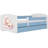 HAPPYKIDS Dječji krevet Dreamy medvjedić na mjesecu 180x80 bez madraca s ladicom Plava | shoptok.hr