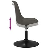  Vrtljivi jedilni stoli 4 kosi temno siv žamet, (20700608) | Shoptok.si