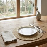 Mhome Namizni prtiček, pogrinjek 35cm / okrogel / zlat / pvc, (5000267478) | Shoptok.si