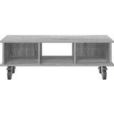  stojalo Siva Sonoma 100 x 35 x 35 cm Konstruiran les, (5000132626) Slike