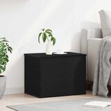  Kutija za spremanje s pohranom Crni hrast 60 x 42 x 46 cm | shoptok.hr