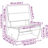  Vrtne stolice 2 kom 60x64x70,5 cm od impregnirane borovine | shoptok.hr