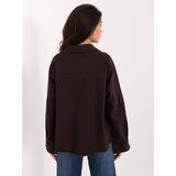 RUE PARIS Shirt-IT-KS-FL5779.87-dark brown | Shoptok.si
