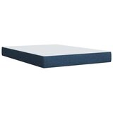 vidaXL Krevet s oprugama i madracem plavi 140x200 cm od tkanine | shoptok.hr