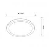 Solea 123 plafonska svetiljka 24/48W cct bela dim | Eponuda.com