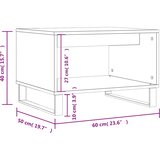  Stolić za kavu boja betona 60x50x40 cm konstruirano drvo | shoptok.hr