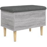  Klupa za pohranu siva boja hrasta 62x42x46 cm konstruirano drvo | shoptok.hr