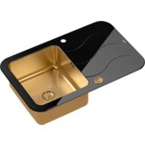 Quadron sudoper GLEN 211 + nano PVD crno staklo/bakar s daljinskim upravljanjem | shoptok.hr