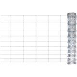 vidaXL Vrtna ograja pocinkano jeklo srebrna 50x1 m, (20765789) | Shoptok.si