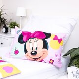 Jerry Fabrics Rožnata bombažna otroška posteljnina za otroško posteljico 100x135 cm Minnie "Sweet" – | Shoptok.si