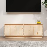 Maison Chic TV omarica - TV stojalo - Televizijska omarica 110x34x40 cm trdna borovina, (21701586) | Shoptok.si