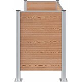  Ograda za kante za smeće Smeđa 161 x 85 x 115 cm Aluminij i WPC | shoptok.hr