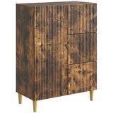 vidaXL Strani šal Dimljen hrast 66 x 34,5 x 90 cm Inženirski les, (5000217703) | Shoptok.si