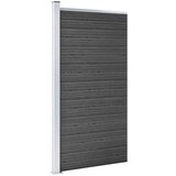  Panel za ogradu WPC 95 x 186 cm crni | shoptok.hr
