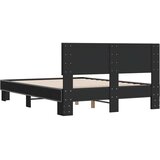  Okvir za krevet crni 120x190 cm konstruirano drvo i metal | shoptok.hr
