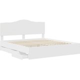  Krevetna konstrukcija Bijeli 180 x 200 cm Inženjersko Drvo | shoptok.hr