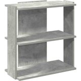 Maison Chic Knjižna omara - Knjižni regal 3-nadstropna beton. siva 60x30x60 cm inž. les, (21725561) Cene