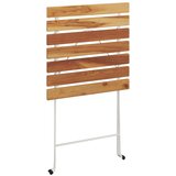  3-dijelni sklopivi bistro set masivno bagremovo drvo i čelik | Eponuda.com
