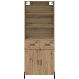  Highboard s ladicama Umjetnički hrast 69,5 x 32,5 x 180 cm | shoptok.hr