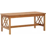  Klubska mizica 102x50x43 cm trden akacijev les, (20715503)