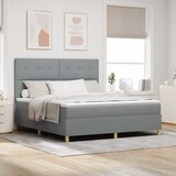  s opruga kutije Svijetlo siva 180 x 200 cm tkanina | shoptok.hr