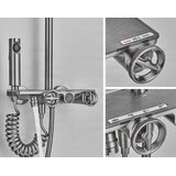 ELITE EDITION Termostatski tuš sistem ELT1104, nadometna izvedba iz medenine v več barvnih izvedbah — Gun metal | Shoptok.si