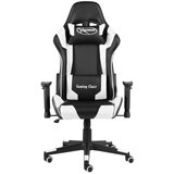 vidaXL Okretna igraća stolica bijela PVC | shoptok.hr