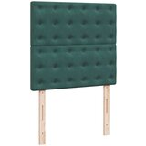  Otomanski posteljni okvir z vzmetnicami zelen 80x200cm žamet, (22053615) | Shoptok.si
