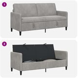 SOFA s pohranom Svjetlosiva 172 x 78 x 87 cm Poliester | Eponuda.ba