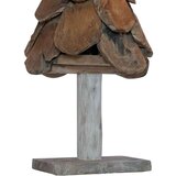 vidaXL Božično drevo z stojalom Rjava 90 cm Trdna tikovina | Shoptok.si