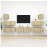  7-dijelni set TV ormarića boja hrasta sonome od iverice | shoptok.hr