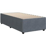 Box spring krevet s madracem tamnosivi 90x200 cm baršunasti | shoptok.hr