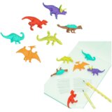  Set od 6 gumica za brisanje s motivima školskih dinosaura | shoptok.hr