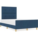 Krov Postelja Modra 120x200 cm Tkanina, (22048974) | Shoptok.si