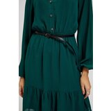 Marisse Dress With A Flared Bottom And A Belt | shoptok.hr