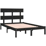  Za krevet od masivnog drva crni 140 x 190 cm | shoptok.hr